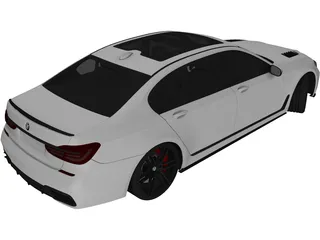 BMW 7-Series G12 (2016) 3D Model preview