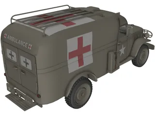 Ambulance 3D Model preview