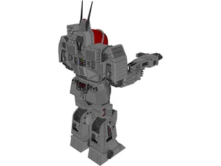 Mech Battlemaster 3D Model preview