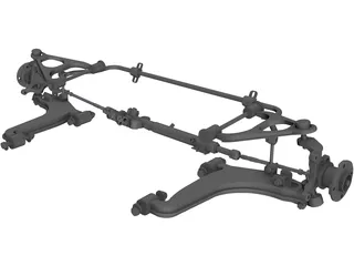 Mazda Miata Suspension 3D Model preview