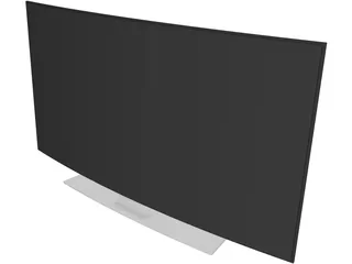 Samsung TV Curved 3D Model preview