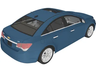 Chevrolet Cruze Sedan (2015) 3D Model preview