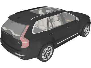 Volvo XC90 (2015) 3D Model preview