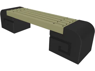 Bench 3D Model preview