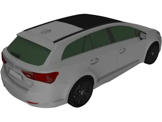 Toyota Avensis Wagon (2017) 3D Model preview