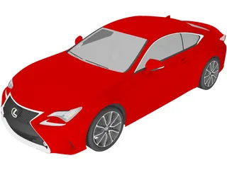 Lexus RC 350 (2015) 3D Model preview