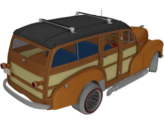 Chevrolet Woody (1947) 3D Model preview