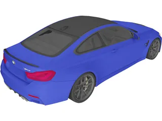BMW M4 CS (2018) 3D Model preview