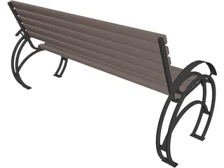 Bench 3D Model preview