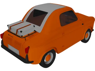 Vespa 400 3D Model preview