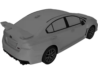 Subaru WRX STI Type S (2015) 3D Model preview