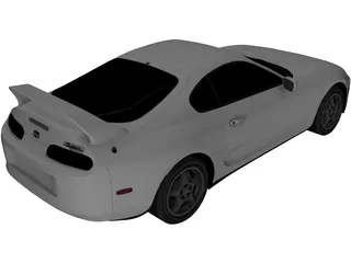 Toyota Supra RZ (1997) 3D Model preview