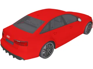 Audi RS6 Sedan (2015) 3D Model preview