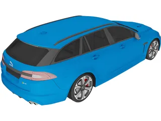 Jaguar XFR-S Sportbrake (2015) 3D Model preview