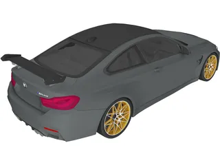 BMW M4 GTS F82 (2016) 3D Model preview