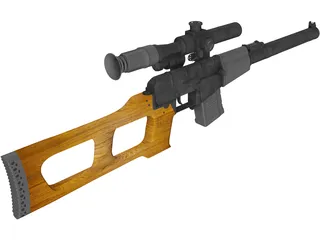 VSS Vintorez 3D Model preview