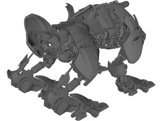 Mecha Wolf 3D Model preview