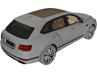 Bentley Bentayga (2017) 3D Model preview