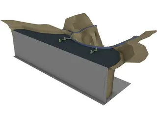River Hoover Dam 3D Model preview