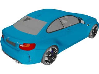 BMW M2 (2017) 3D Model preview