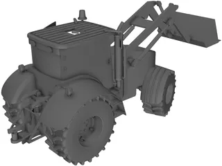 Excavator 3D Model preview