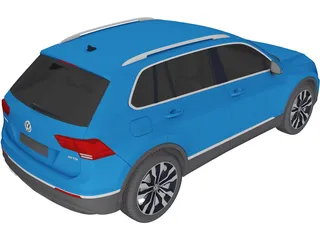Volkswagen Tiguan 2.0 TDi (2017) 3D Model preview