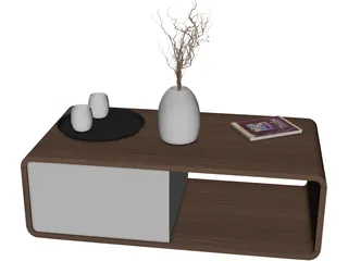 Modern Coffee Table 3D Model preview