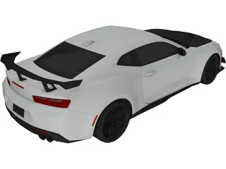 Chevrolet Camaro ZL1 1LE (2018) 3D Model preview