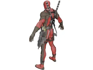 Deadpool 3D Model preview