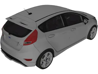 Ford Fiesta ST (2016) 3D Model preview