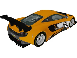 McLaren 650S GT3 (2014) 3D Model preview