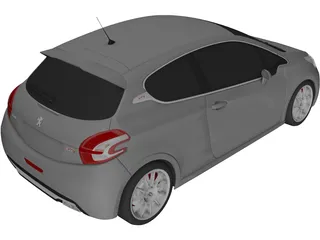 Peugeot 208 GTI 3D Model preview
