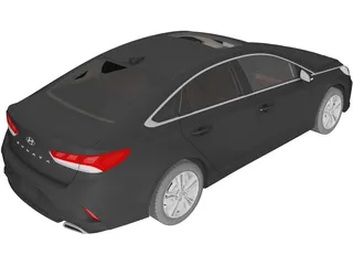 Hyundai Sonata (2018) 3D Model preview