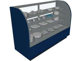 Bakery Display Case 3D Model preview