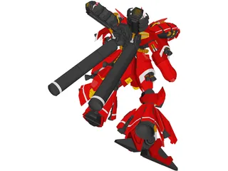 Sazabi Gundam 3D Model preview