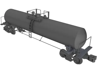 Tank Car 3D Model preview