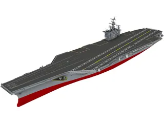 USS Gerald R. Ford 3D Model preview