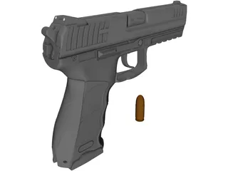 Heckler & Koch P30L 3D Model preview