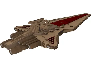 Star Wars Venator 3D Model preview