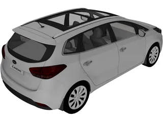 Kia Carens [Rondo] (2013) 3D Model preview