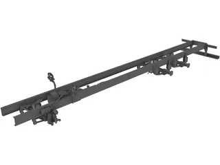 Chassis Scania 3D Model preview
