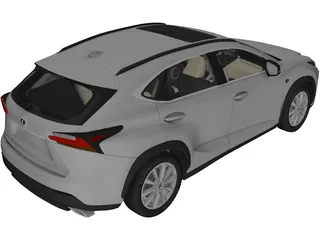 Lexus NX200t F-Sport (2015) 3D Model preview