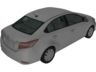 Toyota Yaris Sedan (2015) 3D Model preview
