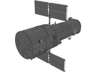Hubble Space Telescope 3D Model preview