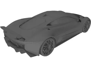 Jaguar C-X75 Concept (2014) 3D Model preview