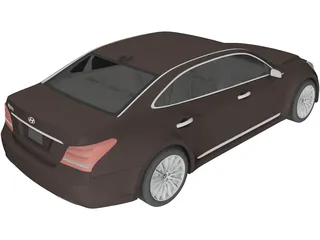 Hyundai Equus (2014) 3D Model preview