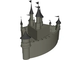 Grand Castle 3D Model preview