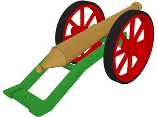 8PDR Cannon 3D Model preview