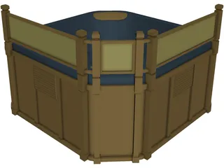 Outdoor Hot Tub Model 3D Model preview