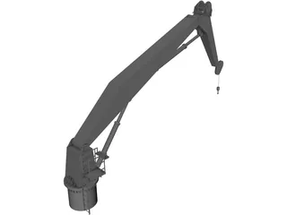 Deck Crane 3D Model preview